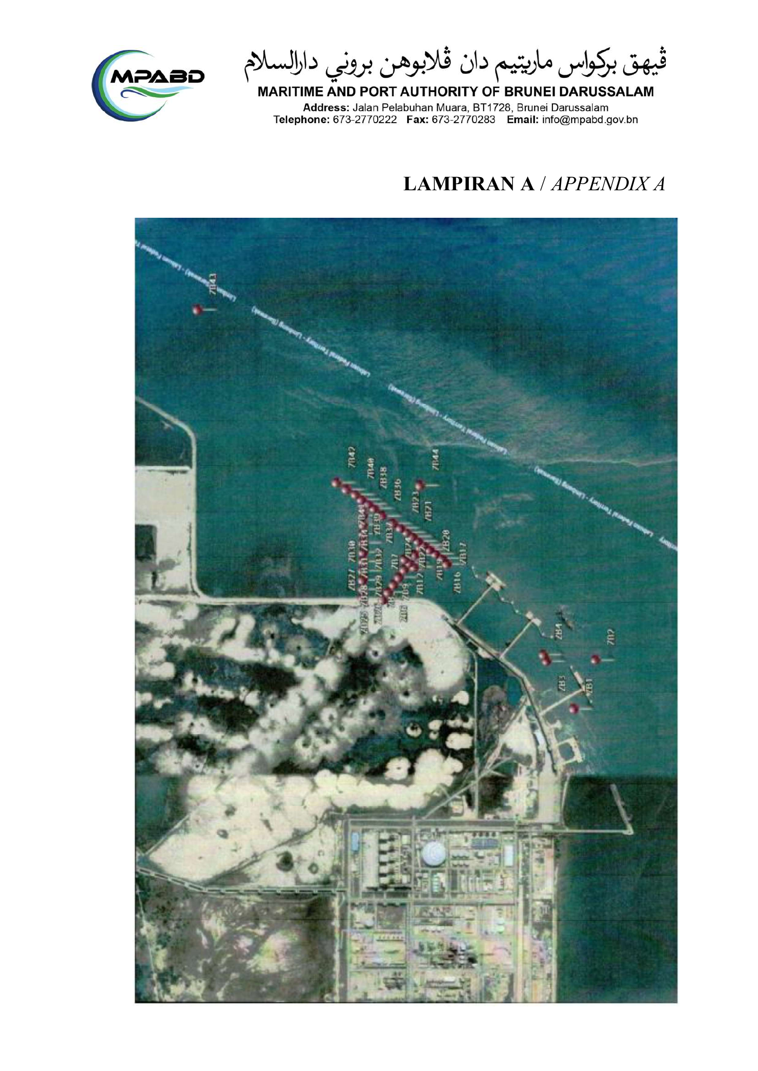 文莱海事局NTM53第4页官方勘察附图，未经改绘